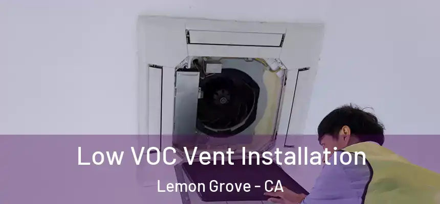 Low VOC Vent Installation Lemon Grove - CA